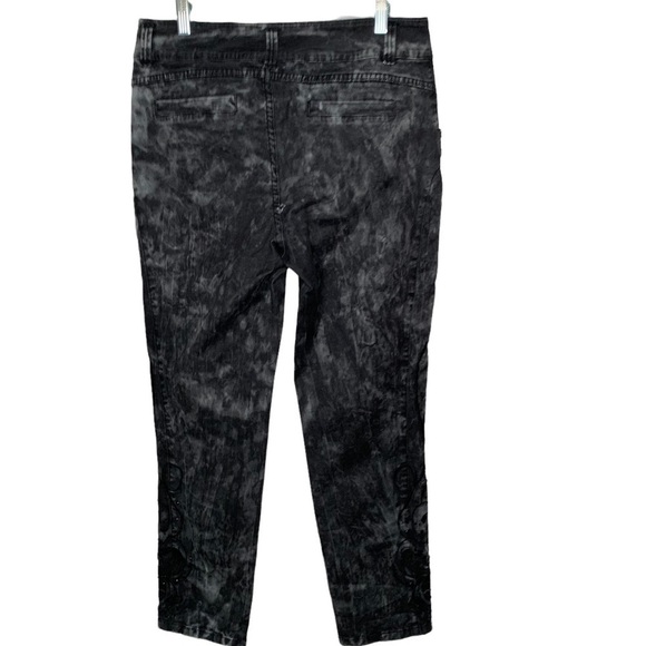 Soft Surroundings Women’s High-Rise Tye dye bejeweled pants size 10 - Picture 7 of 7